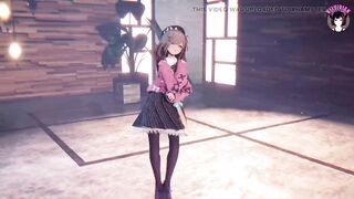 Cute Teen Dancing + Gradual undressing (3D HENTAI)