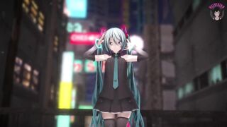 Hatsune Miku With Great Ass Dancing (step by Step Undressing)