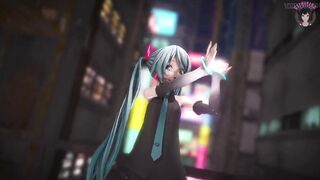 Hatsune Miku With Great Ass Dancing (step by Step Undressing)