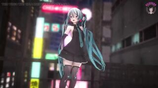 Hatsune Miku With Great Ass Dancing (step by Step Undressing)