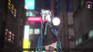 Hatsune Miku With Great Ass Dancing (step by Step Undressing)