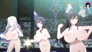 5 Girls Dancing With Gigantic Tits (3D HENTAI)