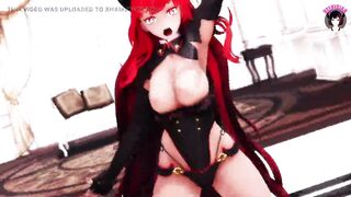 Smooth Demon Girl Sexy Dancing + Gradual undressing (3D HENTAI)