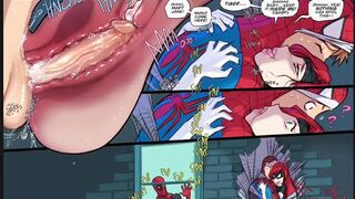 Ohhh, What A Tangled Web(Spider-Man Hentai )