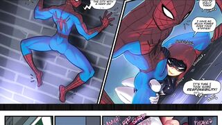 Ohhh, What A Tangled Web(Spider-Man Hentai )