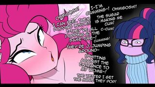 "Popping Candy And Ponko" MLP NSFW Comic Dub (Art By: Pshyzomancer Edited By: DrumstickPony)