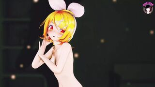 Rin Dancing + Gradual Undressing (3D HENTAI)