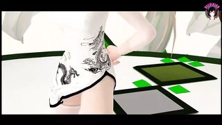 Cute Teen Dancing In Chinese Dress + Gradual Undressing (3D HENTAI)