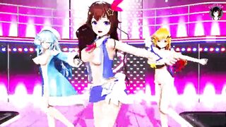 3 Teens With Big Boobs Dancing (3D HENTAI)