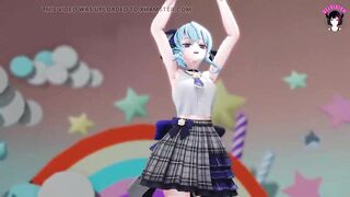 Cute Teen Dancing In Dress Showing Pussy (3D HENTAI)