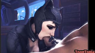 CATWOMAN Hentai Parody - Cartoon Porn