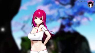 Marine - Sexy Teen Dancing + Gradual Undressing (3D HENTAI)