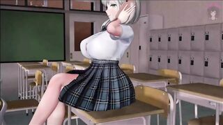 Hard Fucking Huge Tits Teen in Classroom