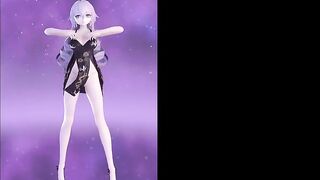 Sexy Anime Girl Dance + Gradual Undressing (TikTok Style) (3D HENTAI)