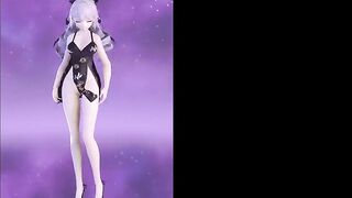 Sexy Anime Girl Dance + Gradual Undressing (TikTok Style) (3D HENTAI)