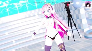 Cute Teen Girl Dancing On Camera + Gradual Undressing (3D HENTAI)