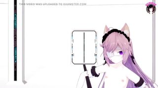 Cute Neko Girl Dancing + Gradual Undressing (3D HENTAI)