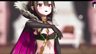 Cute Demon Queen Dancing + Gradual Undressing (3D HENTAI)