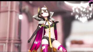 Cute Demon Queen Dancing + Gradual Undressing (3D HENTAI)