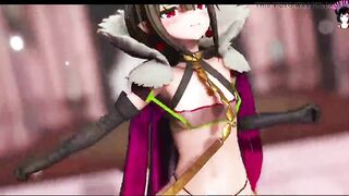 Cute Demon Queen Dancing + Gradual Undressing (3D HENTAI)