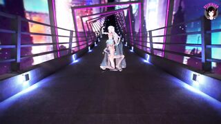 Emilia x Miku - Sexy Dance (3D HENTAI)