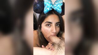 Disney Latina Slut wearing Minnie Ears licks my ass