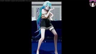 Sexy Miku In Hot Skirt Dancing (3D HENTAI)