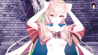 Mumei - Cute Dance + Gradual Undressing (3D HENTAI)