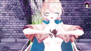 Mumei - Cute Dance + Gradual Undressing (3D HENTAI)