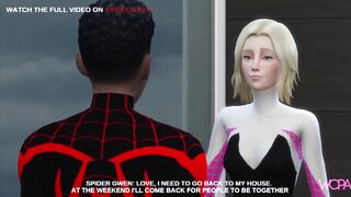 SPIDER GWEN BETRAYING SPIDER-MAN - HE FOLLOWS AND SPYS