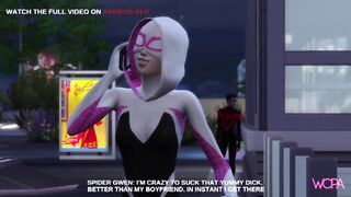 SPIDER GWEN BETRAYING SPIDER-MAN - HE FOLLOWS AND SPYS