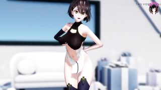 Balti - Sexy Dance + Gradual Undressing (3D HENTAI)