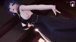 Genshin Impact - Yelan - Dancing In Sexy Dress And Stockings (3D HENTAI)