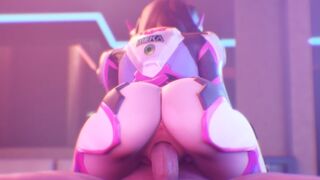 Overwatch 3D PORN - D.Va Riding Big Cock (Sweet Intense Sex Fucking her rich Creamy Pussy) DominotheCat