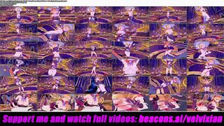 Genshin Impact - Fischl - Sexy Dance Xray Clothes + Sex Lying Doggystyle (3D HENTAI)