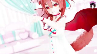 Inugami - Vtuber Sexy Teen Dancing + Gradual Undressing (3D HENTAI)