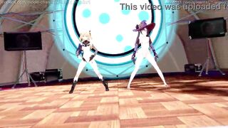 Genshin Impact: [MMD] Kesha - TIMBER (Layla, Kirara, Mona, Fischl, Yoimiya, Hu Tao, Xinyan)