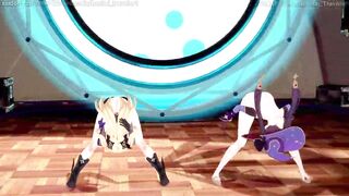 Genshin Impact: [MMD] Kesha - TIMBER (Layla, Kirara, Mona, Fischl, Yoimiya, Hu Tao, Xinyan)