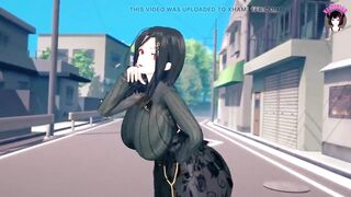 Tomoe - Sexy MILF In Tight Dress Dancing + Gradual Undressing (3D HENTAI)