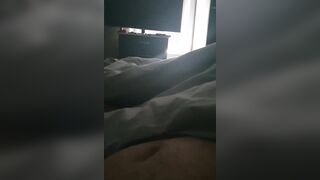 Step mom with sexy nails give step son a handjob treat on his birthday