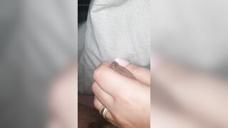 Step mom with sexy nails give step son a handjob treat on his birthday