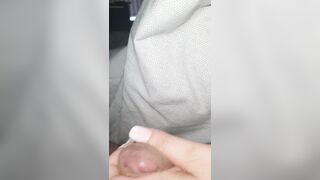 Step mom with sexy nails give step son a handjob treat on his birthday