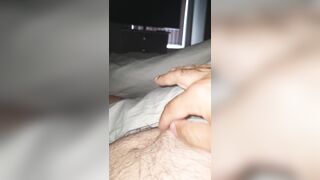 Step mom with sexy nails give step son a handjob treat on his birthday