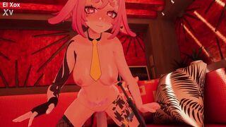 el XoX VTuber Fucks Herself with a Dildo Toy