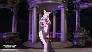 [MMD] JISOO - FLOWER Ahri Sexy Kpop Dance League of Legends Uncensored Hentai 4K 60FPS