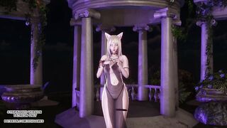 [MMD] JISOO - FLOWER Ahri Sexy Kpop Dance League of Legends Uncensored Hentai 4K 60FPS