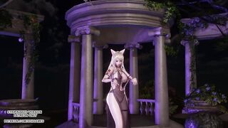 [MMD] JISOO - FLOWER Ahri Sexy Kpop Dance League of Legends Uncensored Hentai 4K 60FPS