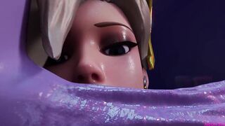 Futa Widow x Pharah and Mercy (VA/SFX by Andrastae, PixieWillow & KaliethVA) taker pov