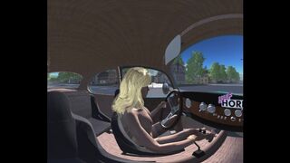 UHF Horizon: Joanna Cranking and Stalling the Beetle While Driving Naked VR 360