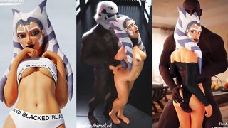 Ahsoka Blacked PMV SplitScreen